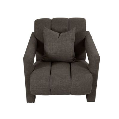 Pixton 1-Seater Fabric Sofa - Choco Brown - With 2-Years Warranty